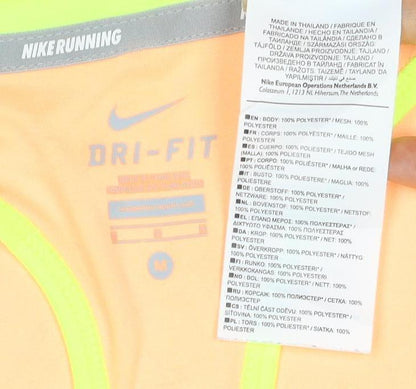 Nike Womens Orange Dri-Fit Running Tank Top Medium