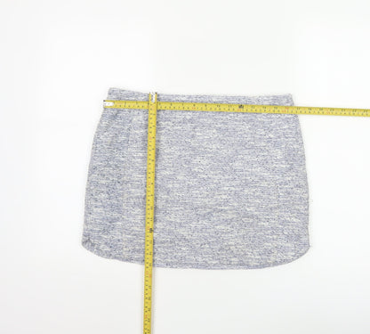 Topshop Women’s Blue Short Pencil Skirt Size 12 Lined Polyester
