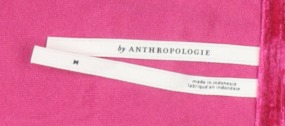 Anthropologie Women's Red Velvet Cowl Neck Camisole Tank Top M