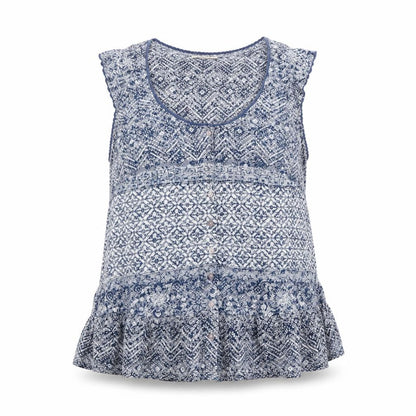 Marks and Spencer Womens Blue Sleeveless Blouse UK 20 Cotton Blend
