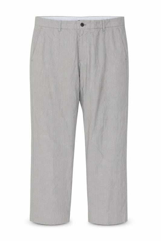 Gap Khakis Men’s Grey Checked Cotton Chino Trousers 36x32