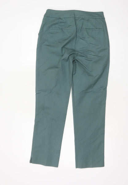 Boden Women's Green Slim Chino Trousers Size 12