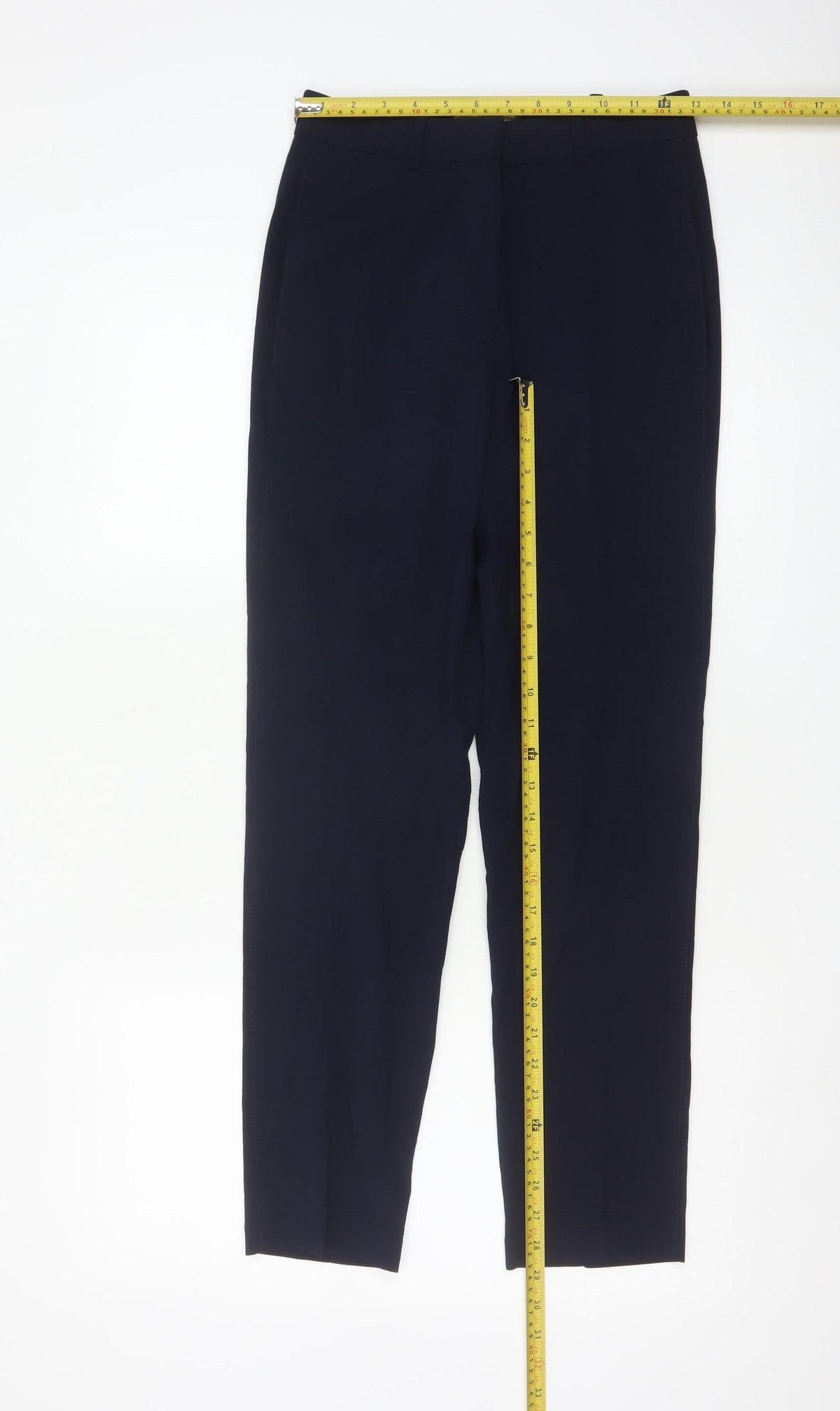 Marks and Spencer Women’s Blue Slim Straight Trousers Size 6