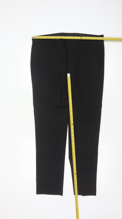 Topman Men's Black Slim Fit Dress Trousers W34 L30