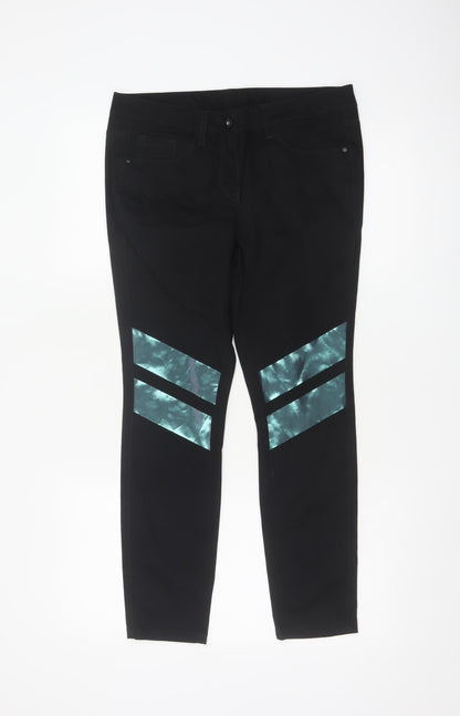 Next Petite Women's Black Jegging Size 10P Slim Stretch Trousers