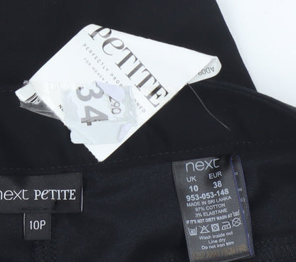 Next Petite Women's Black Jegging Size 10P Slim Stretch Trousers