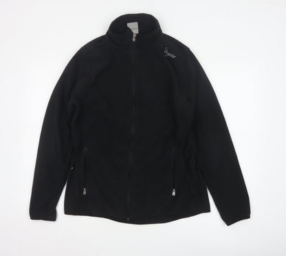 TOG24 Women's Black Fleece Jacket Size 16 Full Zip Outdoor Wear