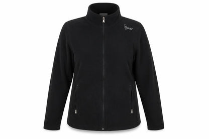 TOG24 Women's Black Fleece Jacket Size 16 Full Zip Outdoor Wear