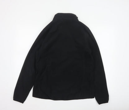 TOG24 Women's Black Fleece Jacket Size 16 Full Zip Outdoor Wear