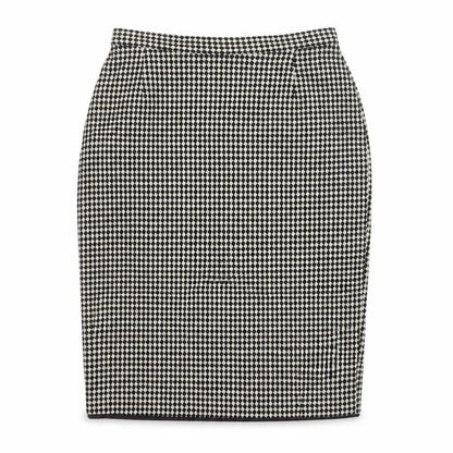 Marks and Spencer Women’s Black Wool Check Pencil Skirt UK 14