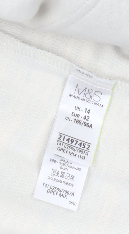 Marks and Spencer Women’s Grey Regular Blazer Size 14