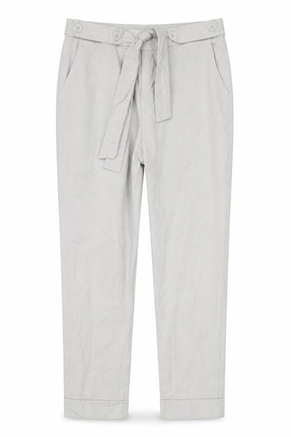 Warehouse Women’s Beige Chino Trousers UK 12 Belted Viscose Blend