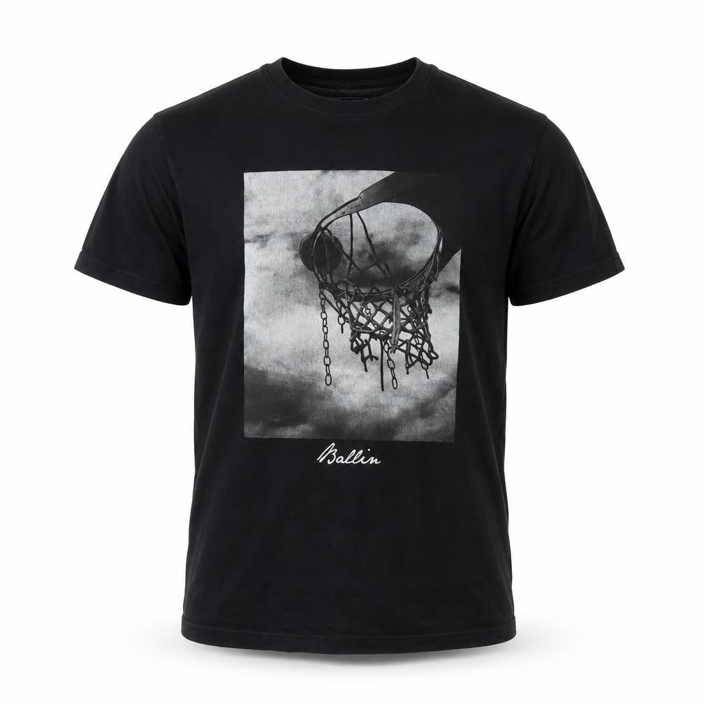 Mister Tee Men's Black Graphic Crew Neck Short Sleeve T-Shirt Size M