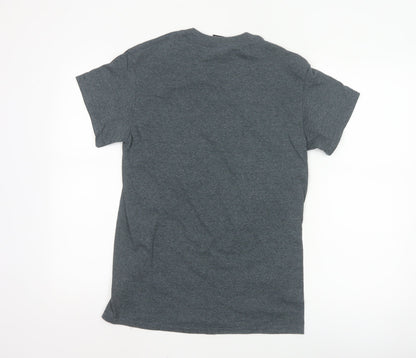 Thrasher Men's Grey Flame Logo Short Sleeve T-Shirt Size S