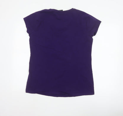 Karrimor Women’s Purple V-Neck Graphic Cotton T-Shirt Size 18