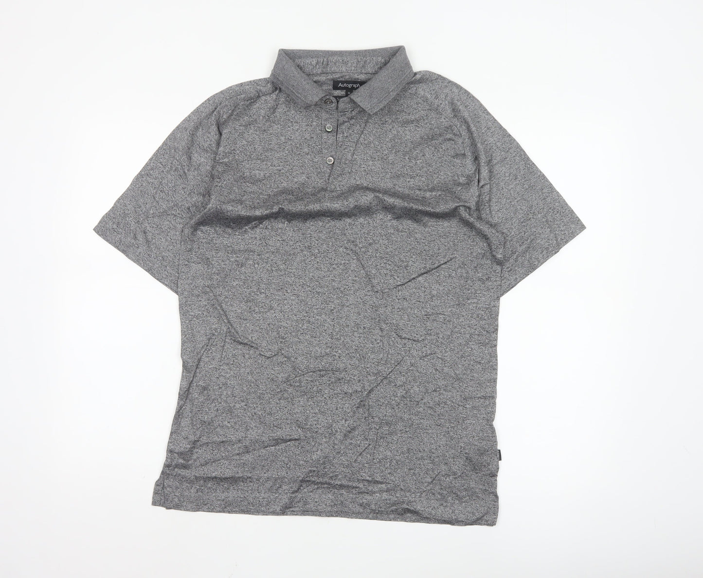 Marks and Spencer Autograph Men’s Grey Supima Cotton Polo Shirt Size M