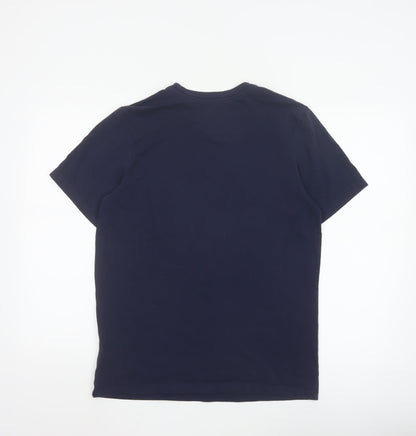 Nike Men's Navy Blue AIR Dri-FIT Graphic T-Shirt Size M