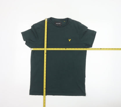 Lyle & Scott Men's Green Cotton Crew Neck Short Sleeve T-Shirt Size M