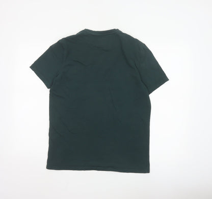 Lyle & Scott Men's Green Cotton Crew Neck Short Sleeve T-Shirt Size M