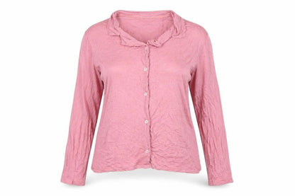Boohoo Women’s Pink Long Sleeve Button-Up Shirt UK 6