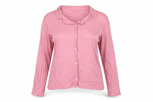 Boohoo Women’s Pink Long Sleeve Button-Up Shirt UK 6