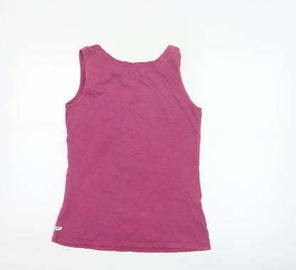 White Stuff Women’s Pink Cotton Scoop Neck Tank Top Size 12