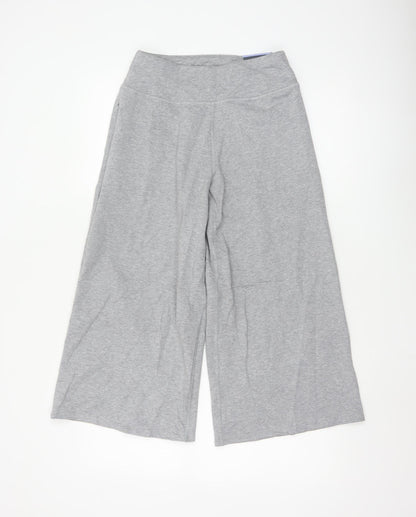 Marks and Spencer Women’s Grey Wide-Leg Jersey Trousers Size 8