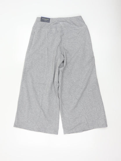 Marks and Spencer Women’s Grey Wide-Leg Jersey Trousers Size 8