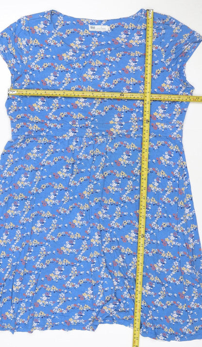 Seasalt Cornwall Women’s Blue Floral Fit & Flare Dress Size 12