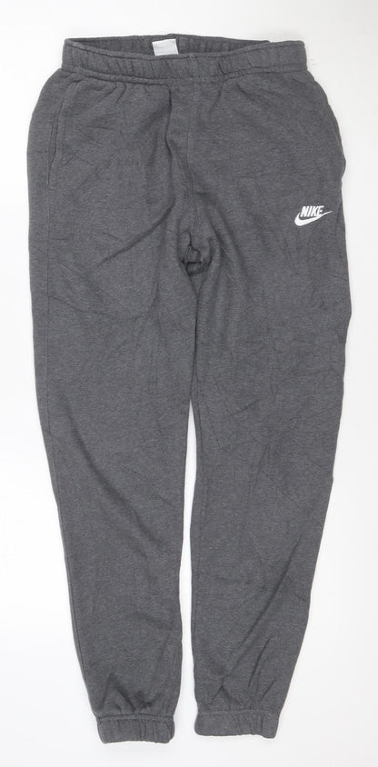 Nike Men's Grey Jogger Sweatpants Small Regular Fit Cotton Blend