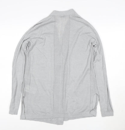 GAP Women's Grey V-Neck Open Knit Long Sleeve Cardigan Size S