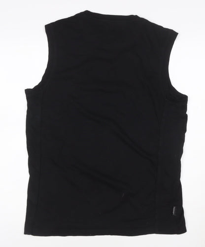 Slazenger Men's Black Sleeveless Crew Neck Athletic T-Shirt Size L