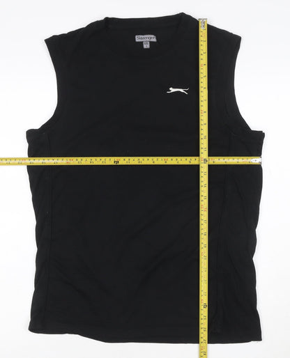 Slazenger Men's Black Sleeveless Crew Neck Athletic T-Shirt Size L