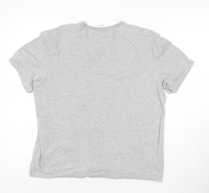 Calvin Klein Women's Grey Cotton Logo T-Shirt Size L