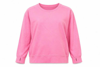 Sweaty Betty Womens Pink Long Sleeve Crew Neck Pullover Sweatshirt Size 12