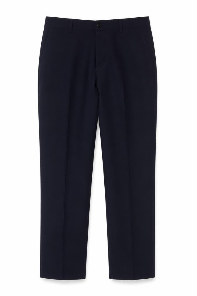 Next Men’s Black Wool Blend Dress Pants 30S Regular Fit Formal Trousers