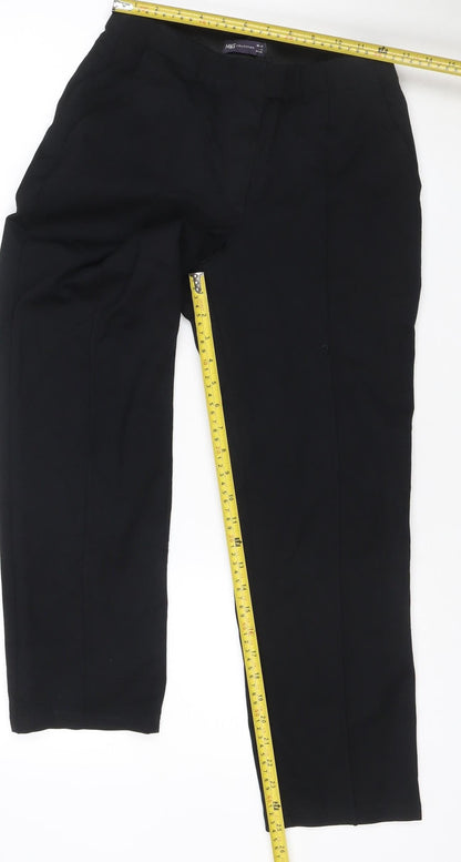 Marks and Spencer Womens Black Size 10 Slim Leg Trousers