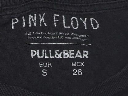 Pull&Bear Women’s Black Pink Floyd Short Sleeve Cotton T-Shirt Size S