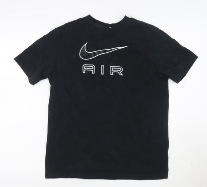 Nike Men's Black Air Graphic Loose Fit T-Shirt XS