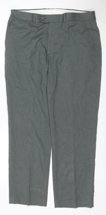 The Edinburgh Woollen Mill Men's Grey 36 Regular Trousers