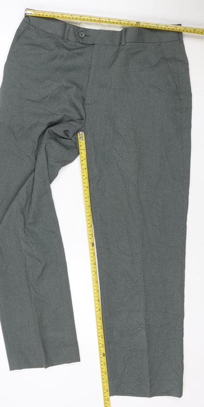The Edinburgh Woollen Mill Men's Grey 36 Regular Trousers