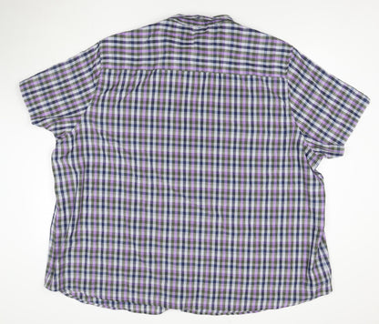 Premier Man Men's Multicoloured Check Short Sleeve 5XL Casual Shirt