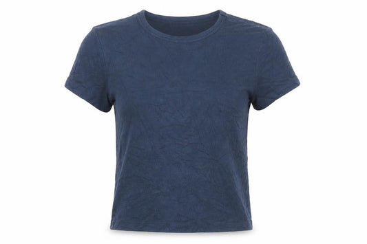Zara Women's Blue Cotton Basic Short Sleeve T-Shirt Size S