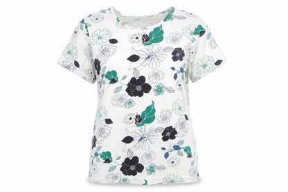 Damart Women’s Multicoloured Floral Cotton T-Shirt L
