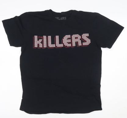 The Killers Women's Black Cotton Band T-Shirt M Short Sleeve