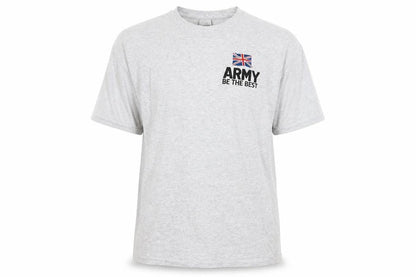 Fruit of the Loom Men's Grey Army Be The Best Logo T-Shirt L