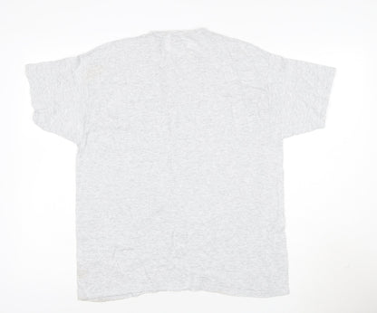 Fruit of the Loom Men's Grey Army Be The Best Logo T-Shirt L
