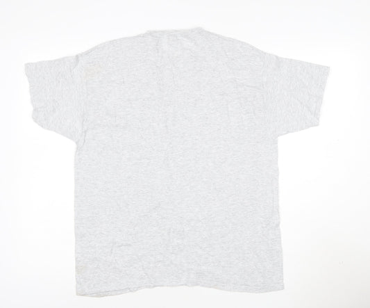 Fruit of the Loom Men's Grey Army Be The Best Logo T-Shirt L