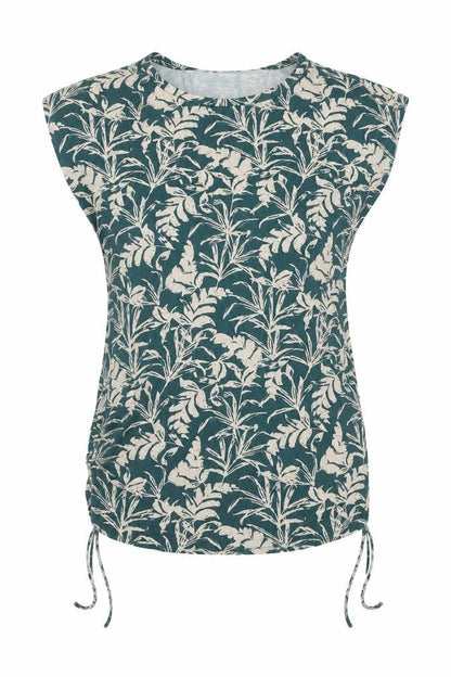 Phase Eight Women’s Green Floral Tunic Blouse Size 10
