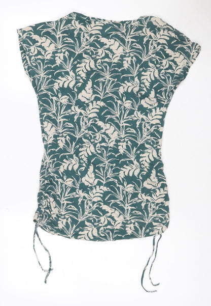 Phase Eight Women’s Green Floral Tunic Blouse Size 10